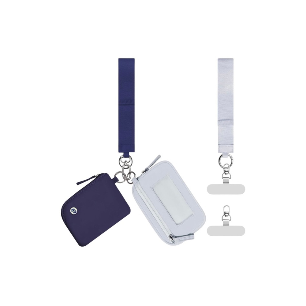 Navy Blue Card Holder and Coin Purse Wristlet